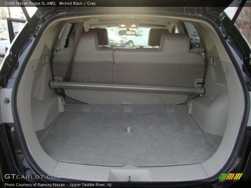 Wicked Black / Gray 2009 Nissan Rogue SL AWD