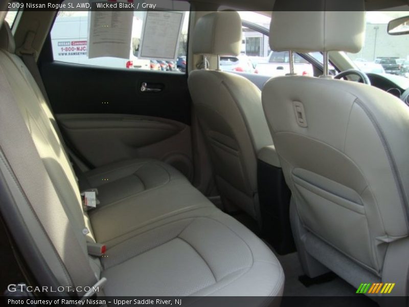 Wicked Black / Gray 2009 Nissan Rogue SL AWD