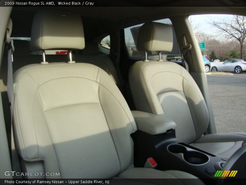 Wicked Black / Gray 2009 Nissan Rogue SL AWD