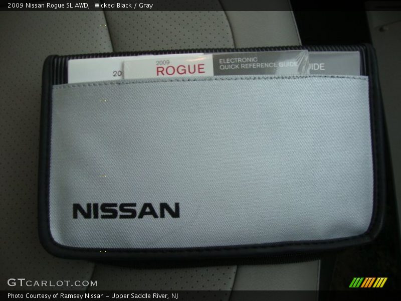 Wicked Black / Gray 2009 Nissan Rogue SL AWD
