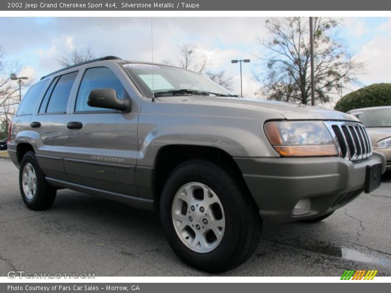 Silverstone Metallic / Taupe 2002 Jeep Grand Cherokee Sport 4x4