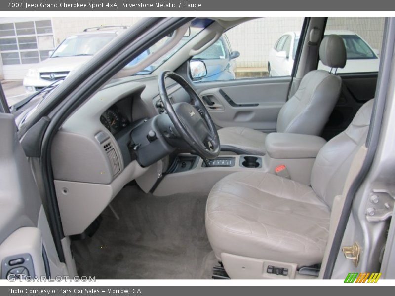 Silverstone Metallic / Taupe 2002 Jeep Grand Cherokee Sport 4x4