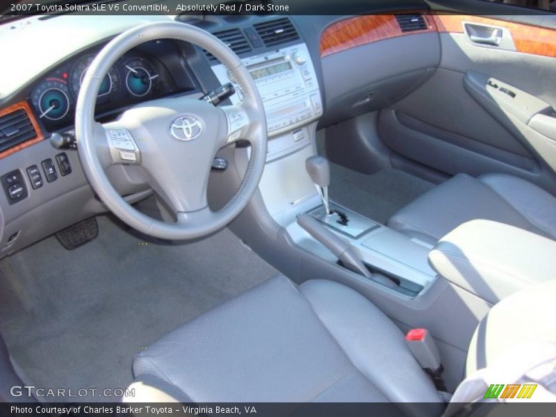 Absolutely Red / Dark Stone 2007 Toyota Solara SLE V6 Convertible