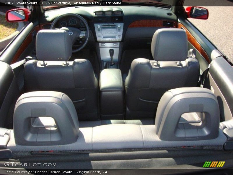 Absolutely Red / Dark Stone 2007 Toyota Solara SLE V6 Convertible