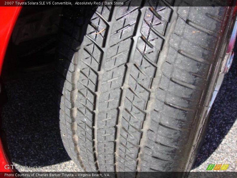 Absolutely Red / Dark Stone 2007 Toyota Solara SLE V6 Convertible