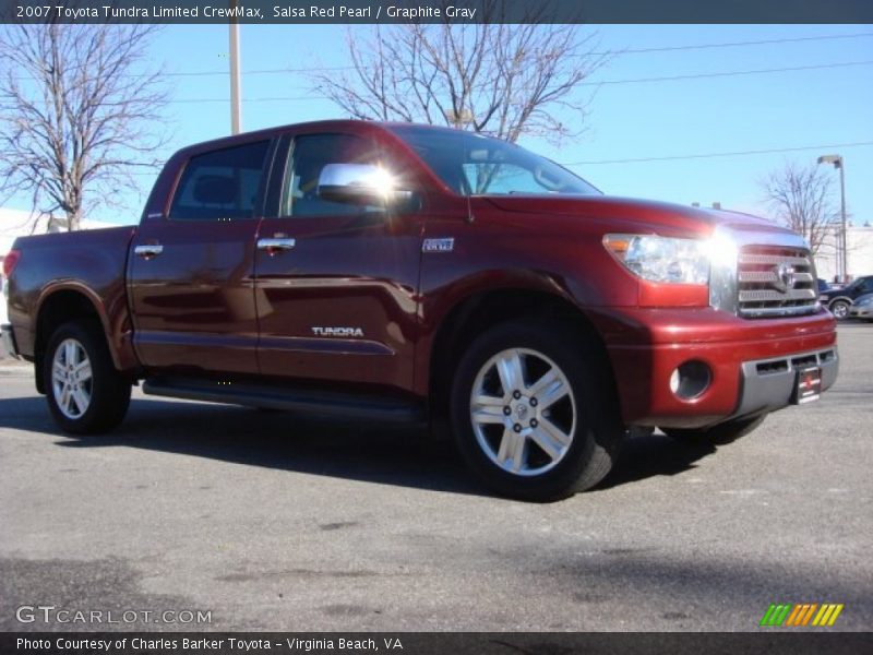 Salsa Red Pearl / Graphite Gray 2007 Toyota Tundra Limited CrewMax