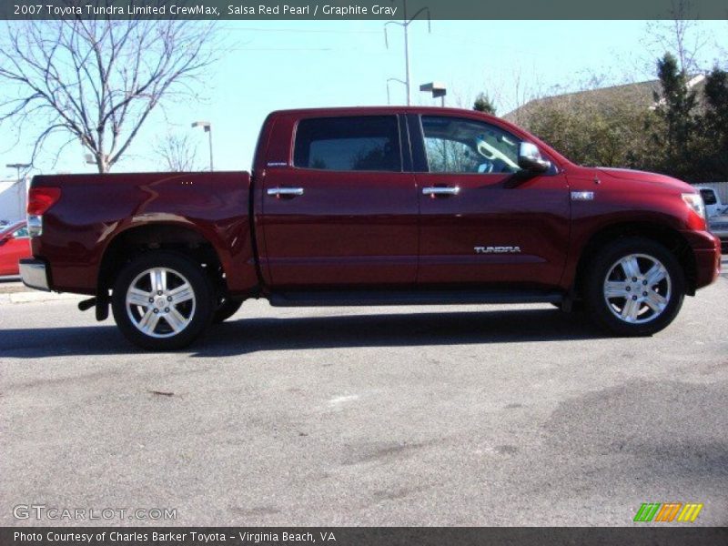 Salsa Red Pearl / Graphite Gray 2007 Toyota Tundra Limited CrewMax