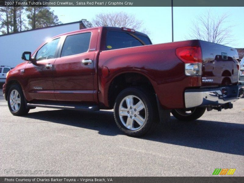 Salsa Red Pearl / Graphite Gray 2007 Toyota Tundra Limited CrewMax