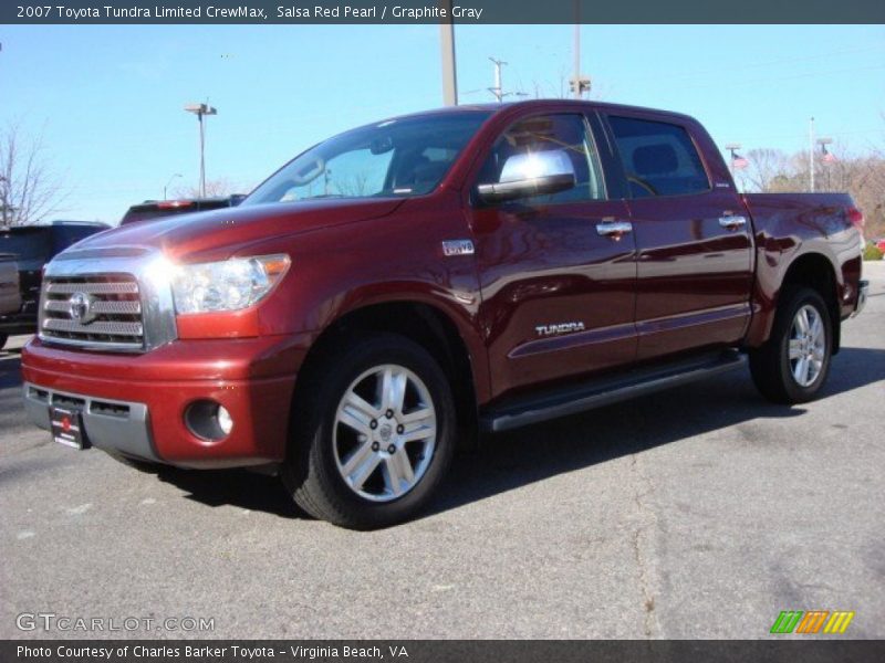 Salsa Red Pearl / Graphite Gray 2007 Toyota Tundra Limited CrewMax