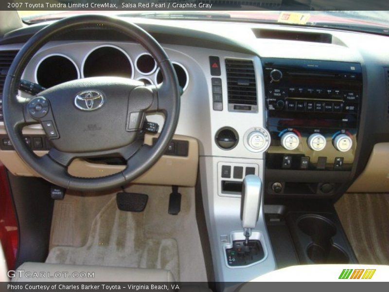 Salsa Red Pearl / Graphite Gray 2007 Toyota Tundra Limited CrewMax