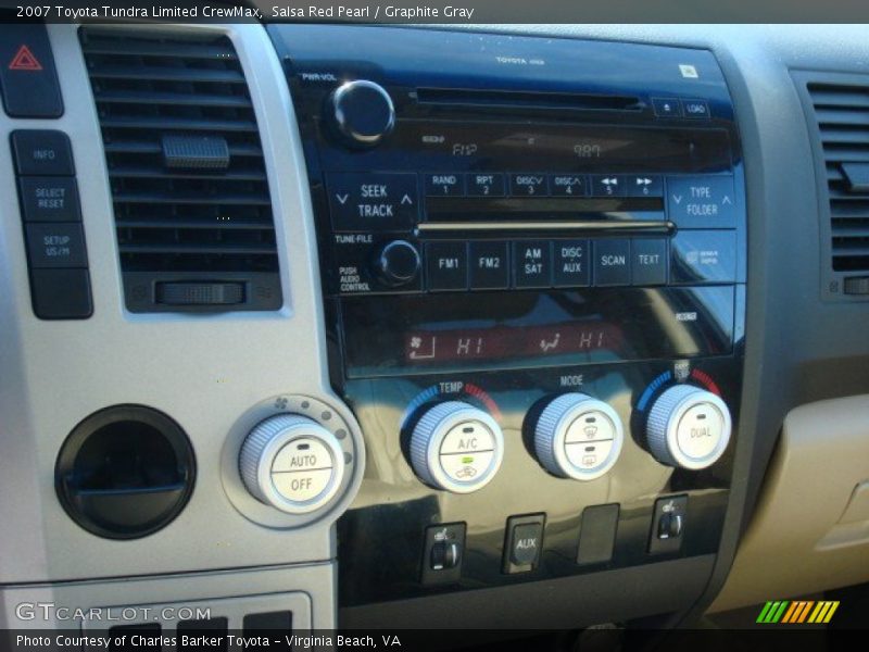 Salsa Red Pearl / Graphite Gray 2007 Toyota Tundra Limited CrewMax