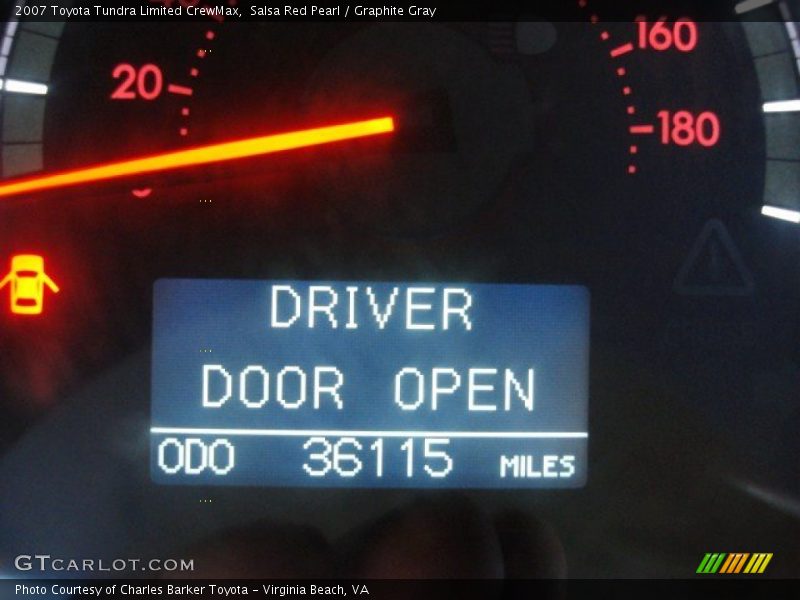 Salsa Red Pearl / Graphite Gray 2007 Toyota Tundra Limited CrewMax