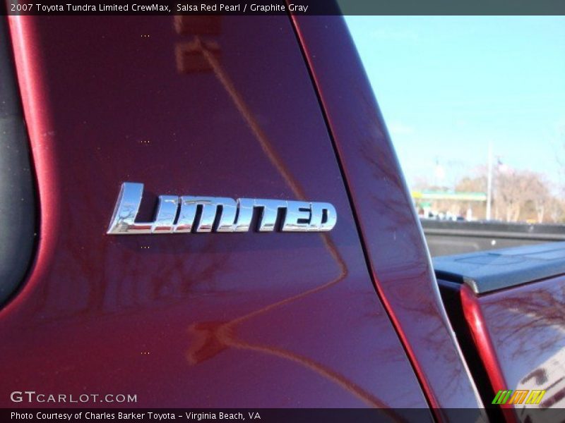 Salsa Red Pearl / Graphite Gray 2007 Toyota Tundra Limited CrewMax