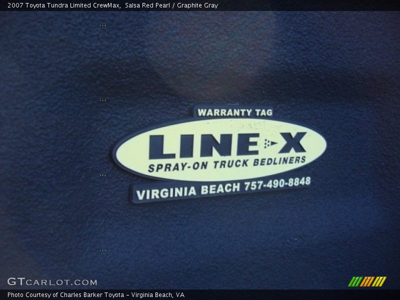 Salsa Red Pearl / Graphite Gray 2007 Toyota Tundra Limited CrewMax