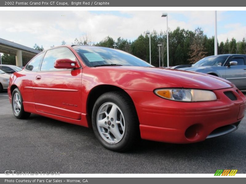 Bright Red / Graphite 2002 Pontiac Grand Prix GT Coupe