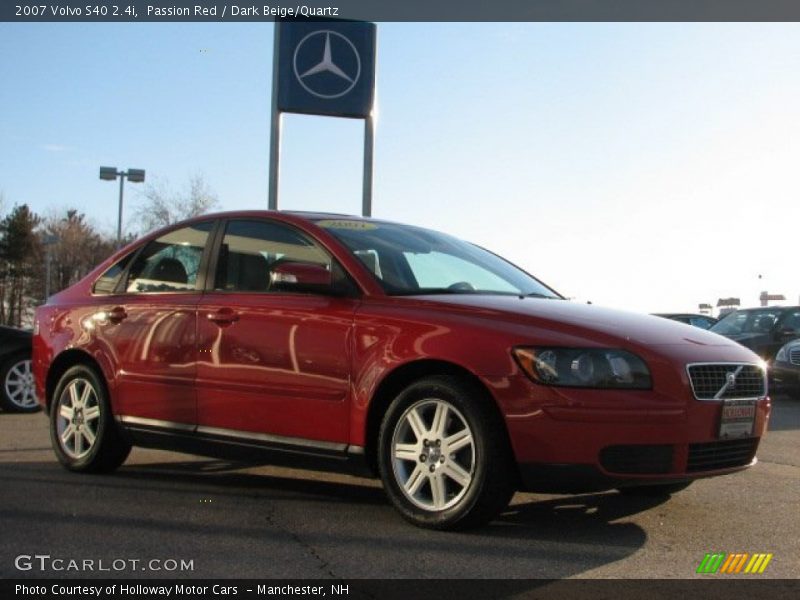 Passion Red / Dark Beige/Quartz 2007 Volvo S40 2.4i