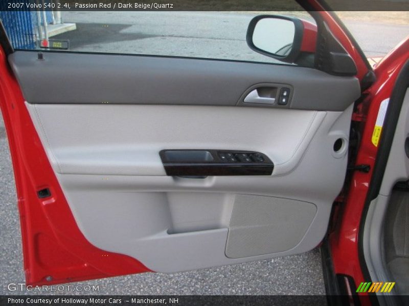 Passion Red / Dark Beige/Quartz 2007 Volvo S40 2.4i