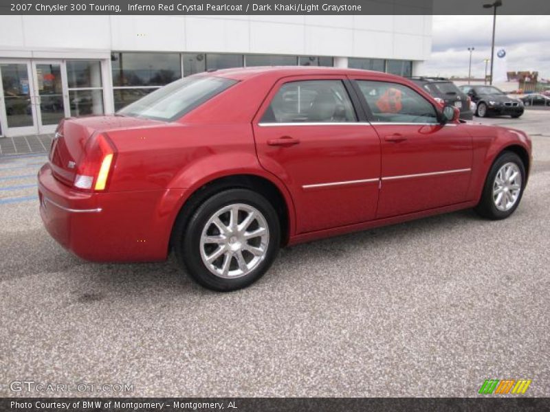 Inferno Red Crystal Pearlcoat / Dark Khaki/Light Graystone 2007 Chrysler 300 Touring