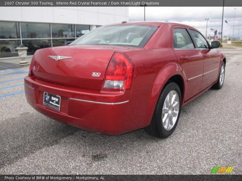 Inferno Red Crystal Pearlcoat / Dark Khaki/Light Graystone 2007 Chrysler 300 Touring