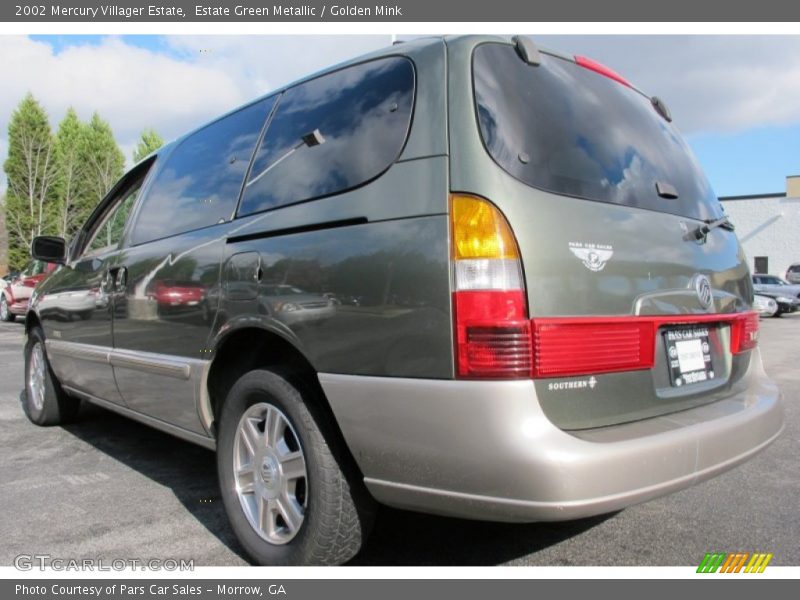 Estate Green Metallic / Golden Mink 2002 Mercury Villager Estate