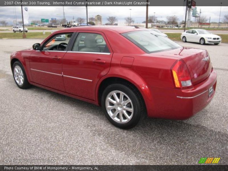 Inferno Red Crystal Pearlcoat / Dark Khaki/Light Graystone 2007 Chrysler 300 Touring
