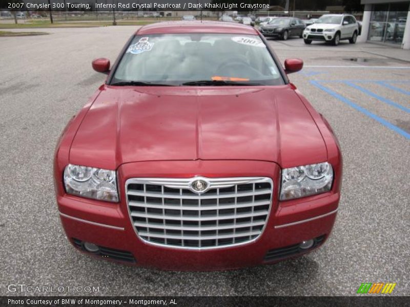Inferno Red Crystal Pearlcoat / Dark Khaki/Light Graystone 2007 Chrysler 300 Touring