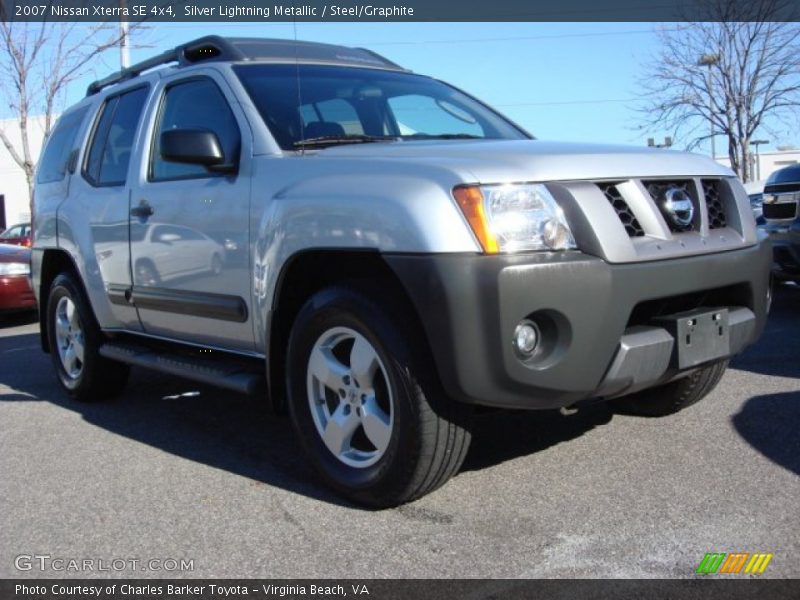 Silver Lightning Metallic / Steel/Graphite 2007 Nissan Xterra SE 4x4