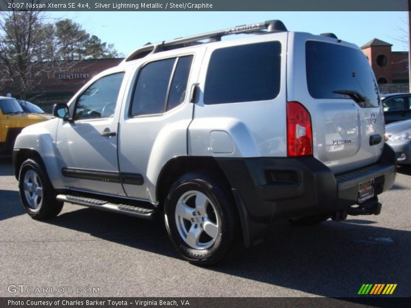 Silver Lightning Metallic / Steel/Graphite 2007 Nissan Xterra SE 4x4