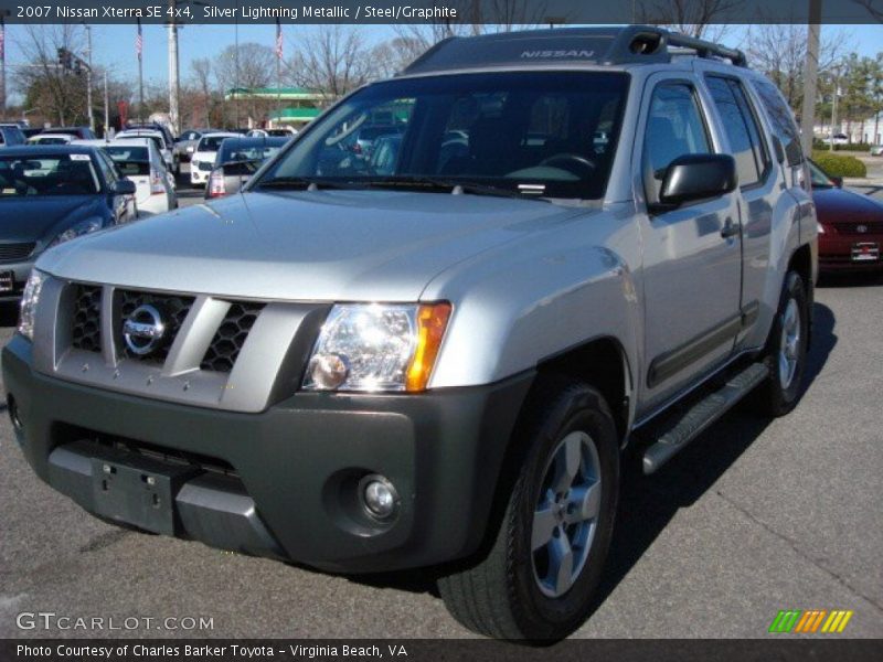 Silver Lightning Metallic / Steel/Graphite 2007 Nissan Xterra SE 4x4