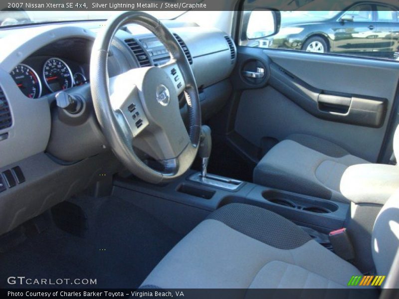 Silver Lightning Metallic / Steel/Graphite 2007 Nissan Xterra SE 4x4