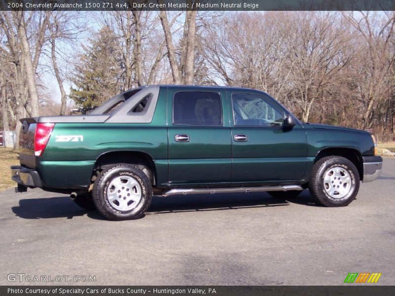 Dark Green Metallic / Medium Neutral Beige 2004 Chevrolet Avalanche 1500 Z71 4x4