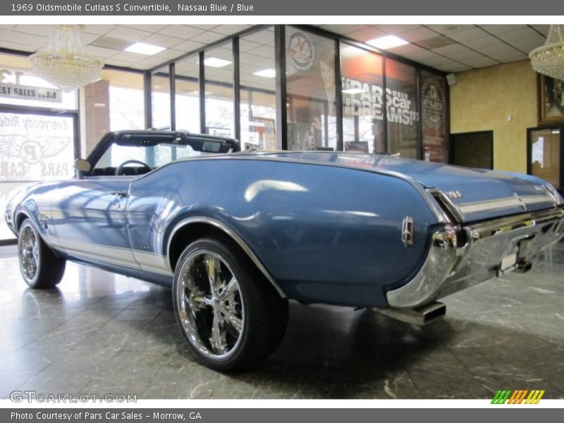 Nassau Blue / Blue 1969 Oldsmobile Cutlass S Convertible
