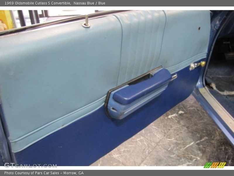 Nassau Blue / Blue 1969 Oldsmobile Cutlass S Convertible