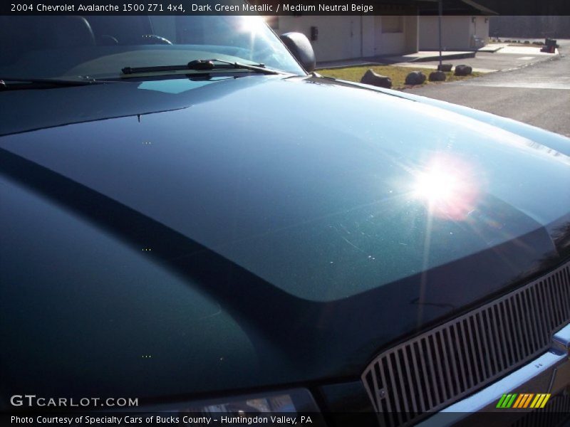 Dark Green Metallic / Medium Neutral Beige 2004 Chevrolet Avalanche 1500 Z71 4x4