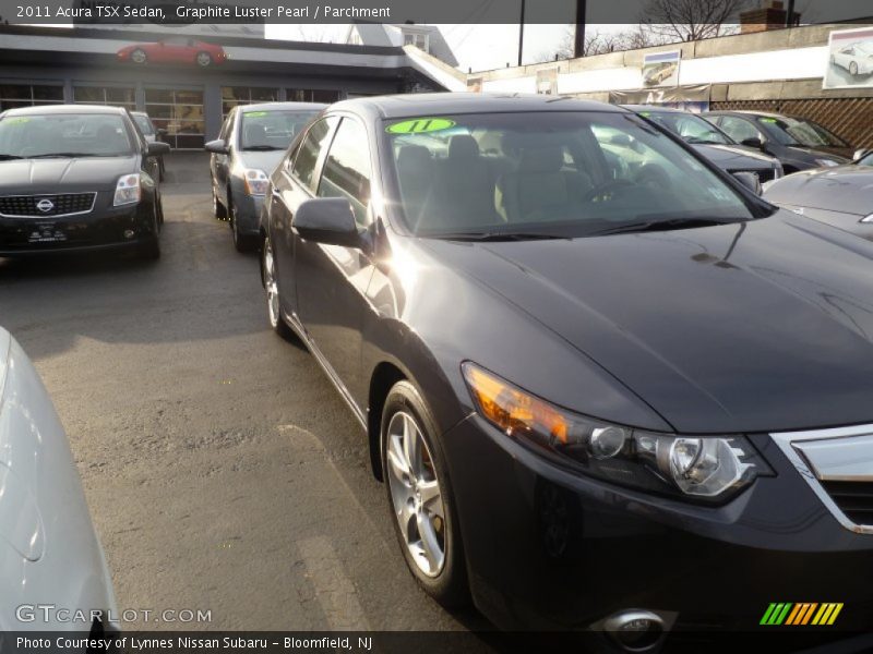 Graphite Luster Pearl / Parchment 2011 Acura TSX Sedan