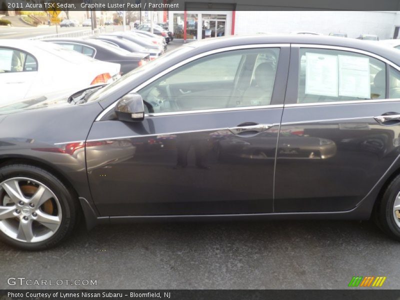 Graphite Luster Pearl / Parchment 2011 Acura TSX Sedan