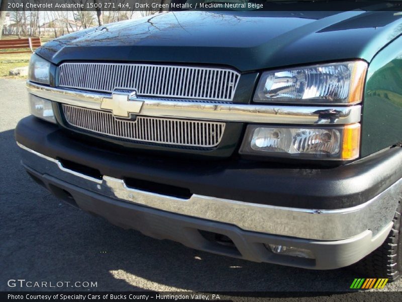 Dark Green Metallic / Medium Neutral Beige 2004 Chevrolet Avalanche 1500 Z71 4x4
