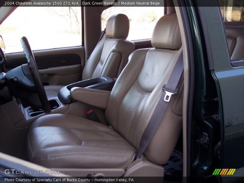 Dark Green Metallic / Medium Neutral Beige 2004 Chevrolet Avalanche 1500 Z71 4x4