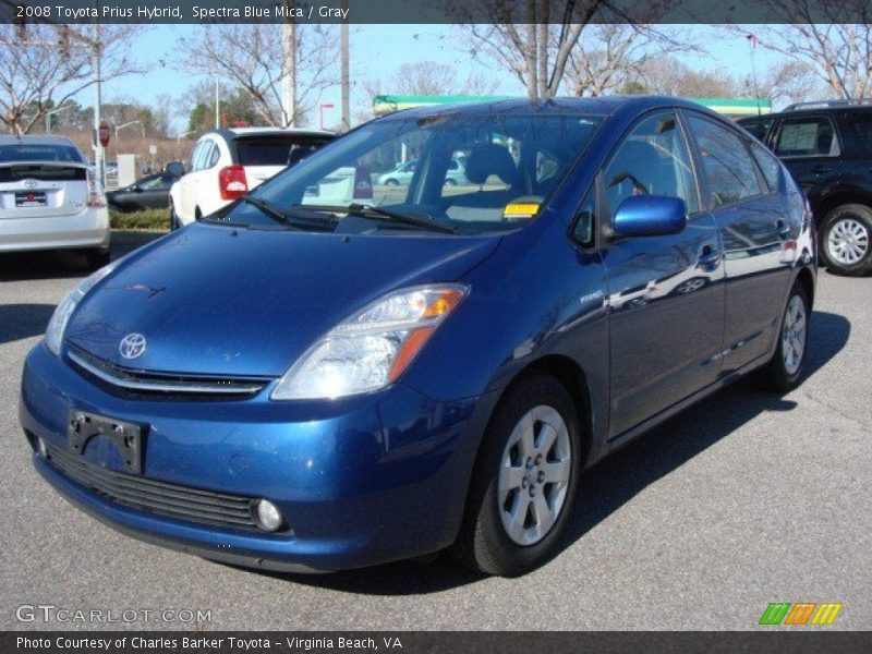 Spectra Blue Mica / Gray 2008 Toyota Prius Hybrid