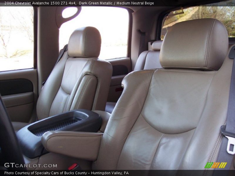 Dark Green Metallic / Medium Neutral Beige 2004 Chevrolet Avalanche 1500 Z71 4x4