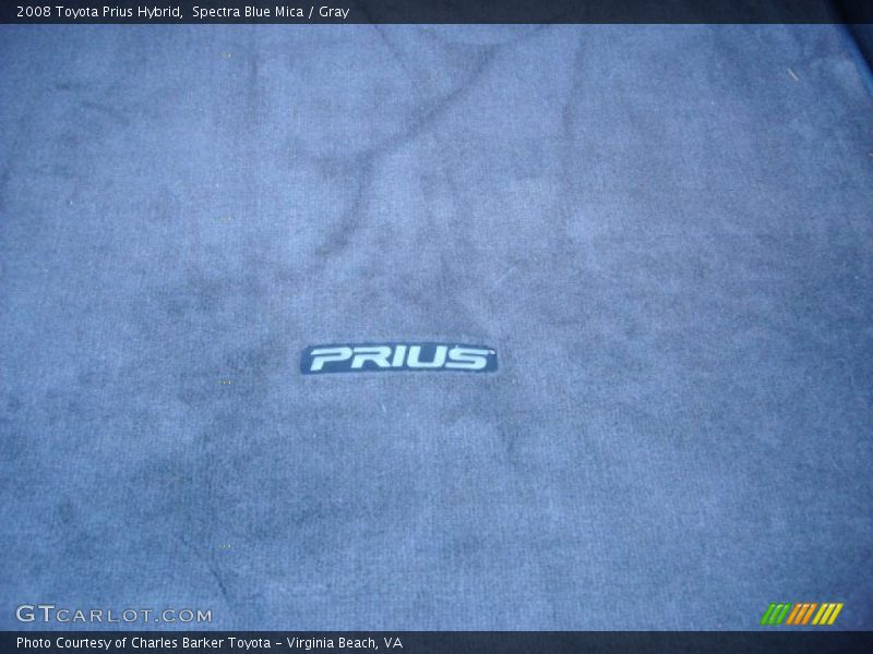 Spectra Blue Mica / Gray 2008 Toyota Prius Hybrid