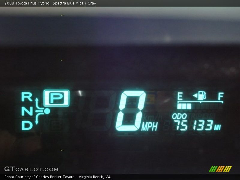 Spectra Blue Mica / Gray 2008 Toyota Prius Hybrid