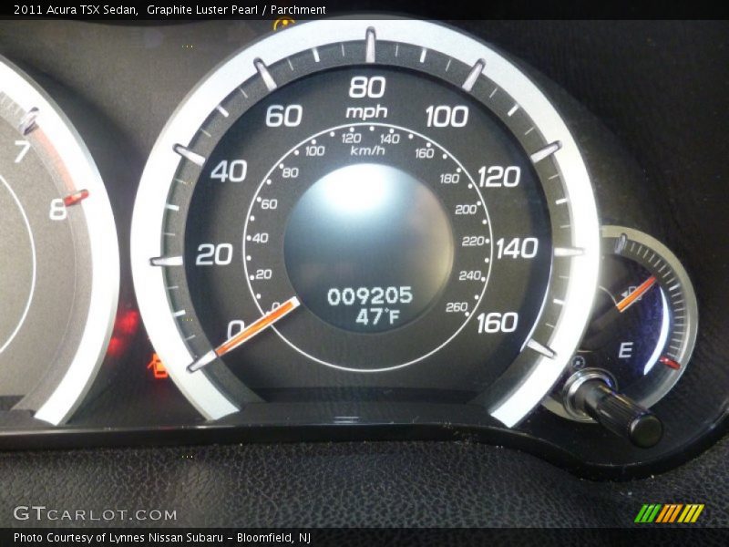 Graphite Luster Pearl / Parchment 2011 Acura TSX Sedan