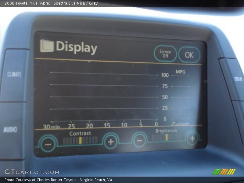Spectra Blue Mica / Gray 2008 Toyota Prius Hybrid