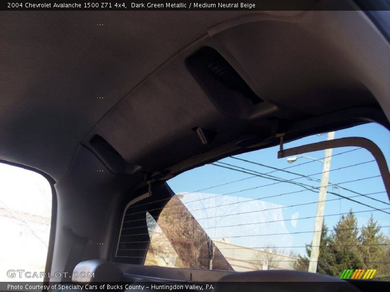 Dark Green Metallic / Medium Neutral Beige 2004 Chevrolet Avalanche 1500 Z71 4x4