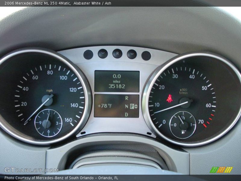 Alabaster White / Ash 2006 Mercedes-Benz ML 350 4Matic
