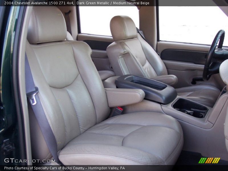 Dark Green Metallic / Medium Neutral Beige 2004 Chevrolet Avalanche 1500 Z71 4x4
