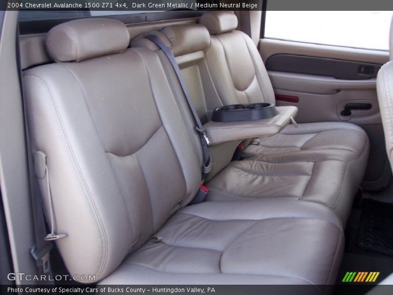 Dark Green Metallic / Medium Neutral Beige 2004 Chevrolet Avalanche 1500 Z71 4x4