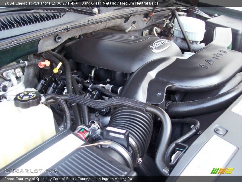 Dark Green Metallic / Medium Neutral Beige 2004 Chevrolet Avalanche 1500 Z71 4x4