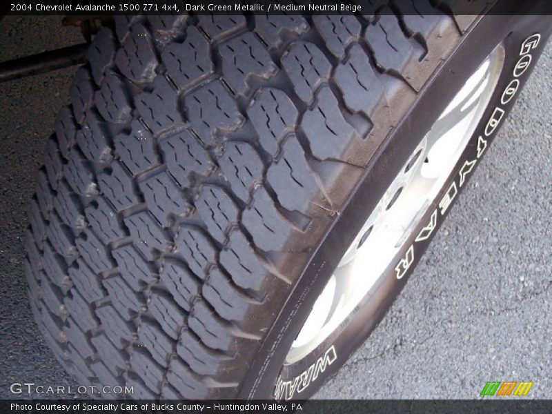 Dark Green Metallic / Medium Neutral Beige 2004 Chevrolet Avalanche 1500 Z71 4x4